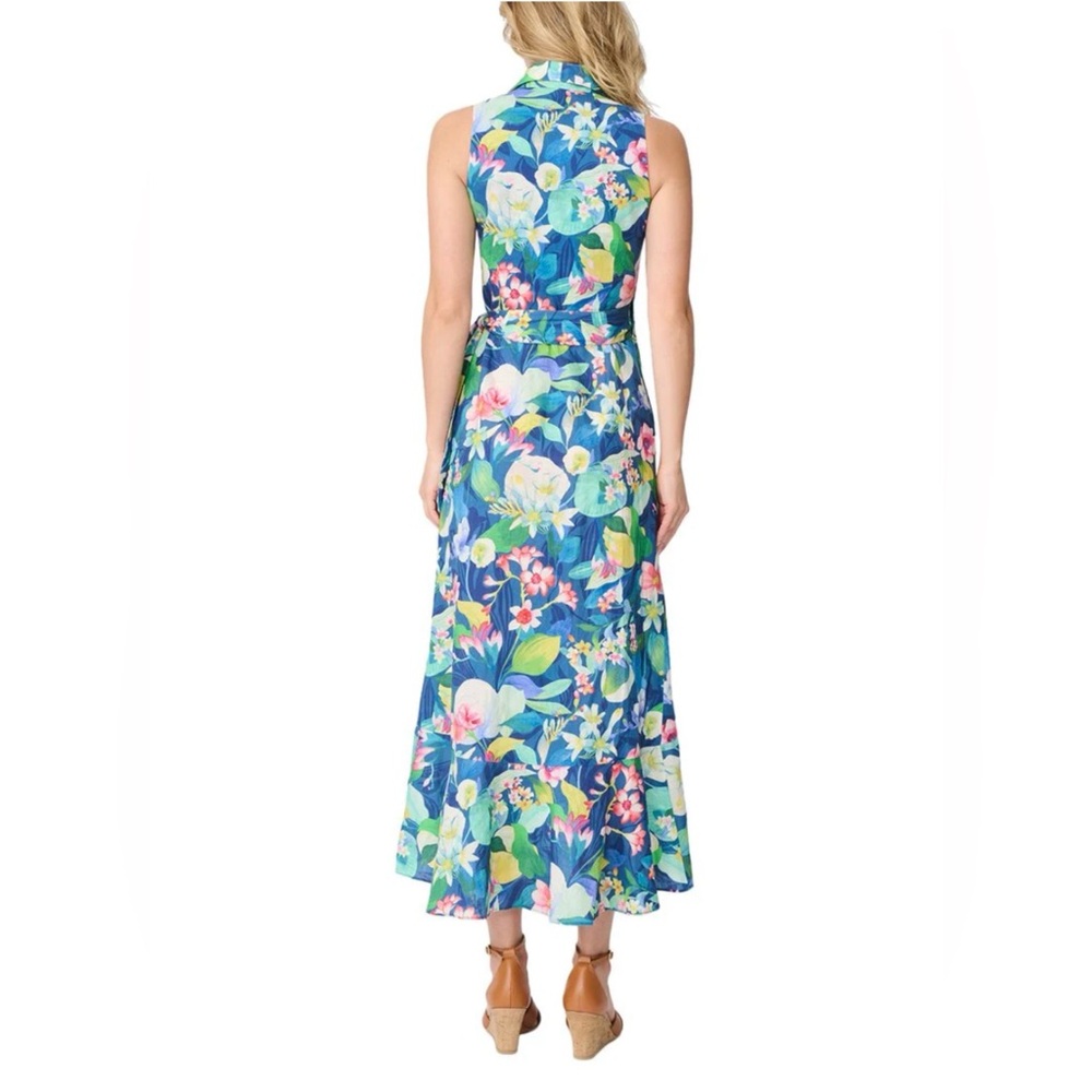 J.McLaughlin Miramar Linen-Blend Dress Size Small - Picture 2 of 7